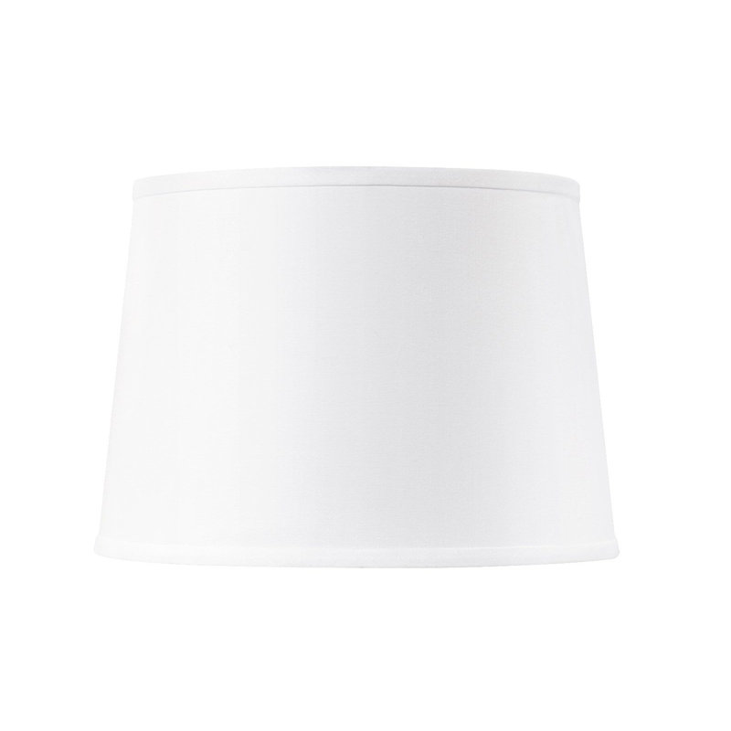 white linen drum shade