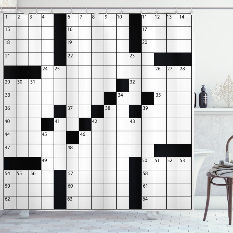 Word Search Shower Curtain