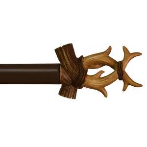 Helena Antler Drapery Curtain Rod