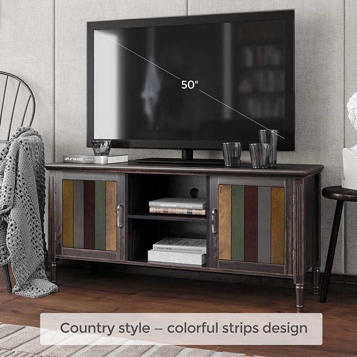 Charlton Home Vasagle Tv Cabinet For 50 Tv With 2 Open Shelves