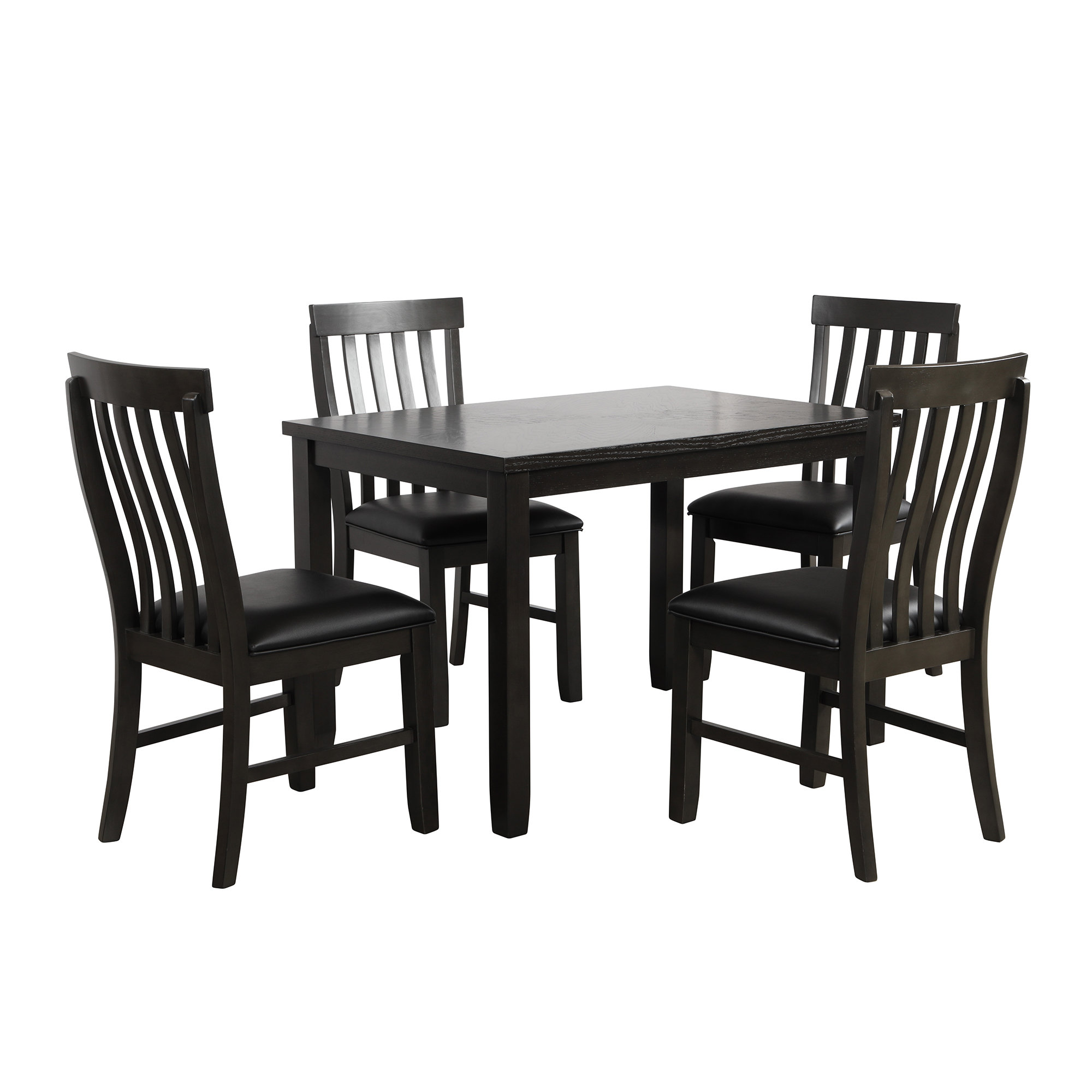 Red Barrel Studio Zilwaukee 5 Piece Solid Oak Dining Set Wayfair