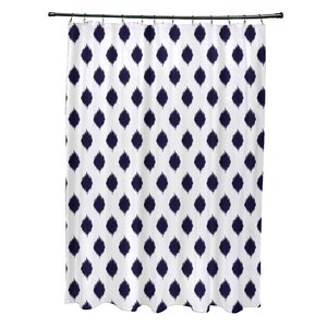 Cop-Ikat Geometric Print Shower Curtain