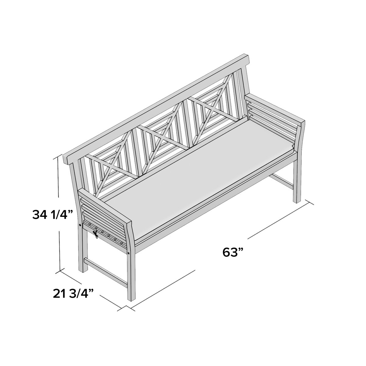 Darby Home Co Garrity Wooden Garden Bench & Reviews | Wayfair