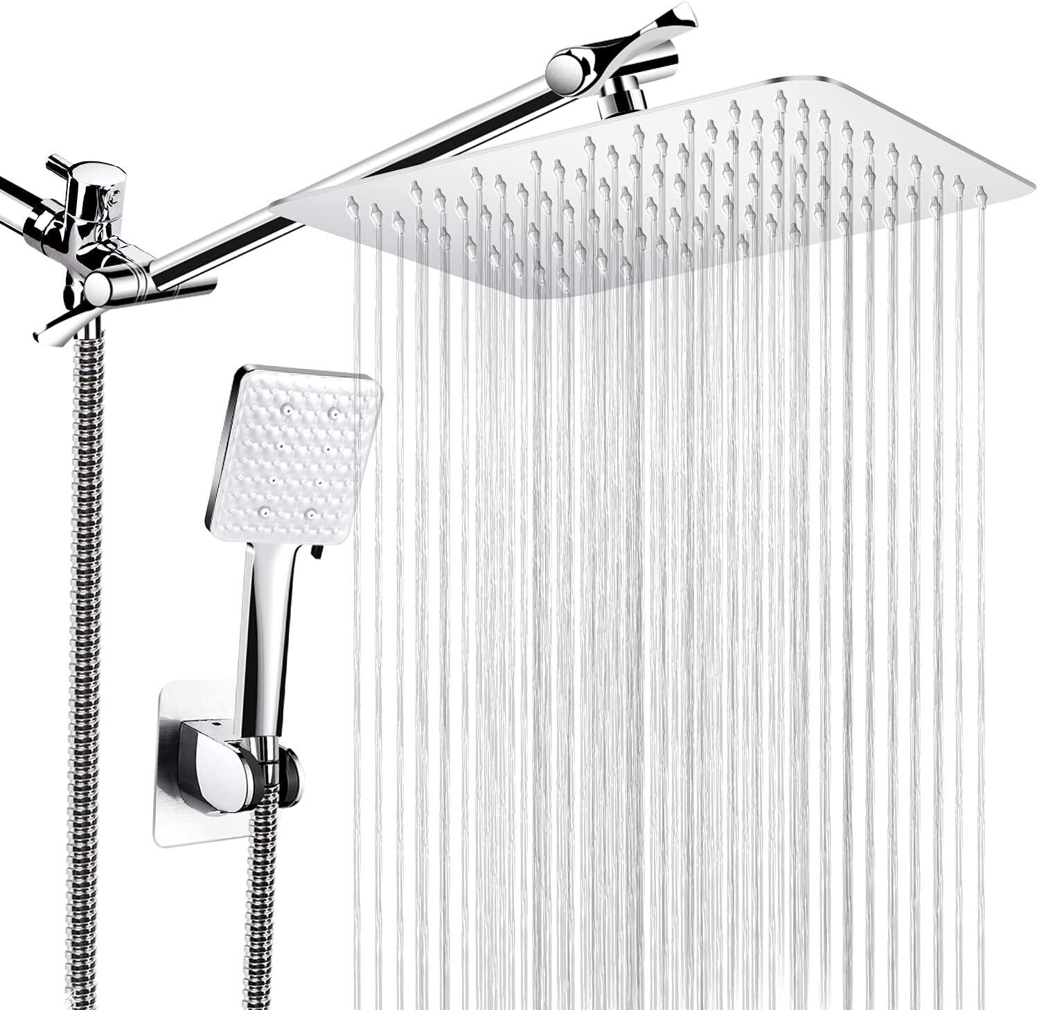 High Pressure 3 Spray Settings Show... Filtered Shower Head with Handheld Hose 