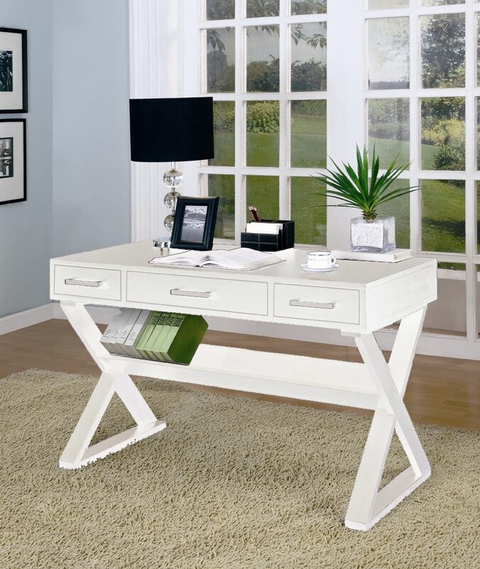 Wildon Home ® Bicknell 3 Drawer Writing Desk & Reviews | Wayfair