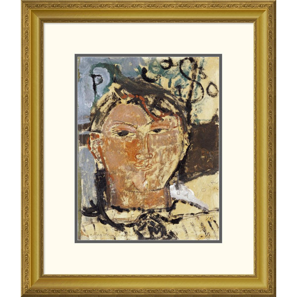 Global Gallery Portrait De Picasso By Amedeo Modigliani Framed Painting Print Wayfair