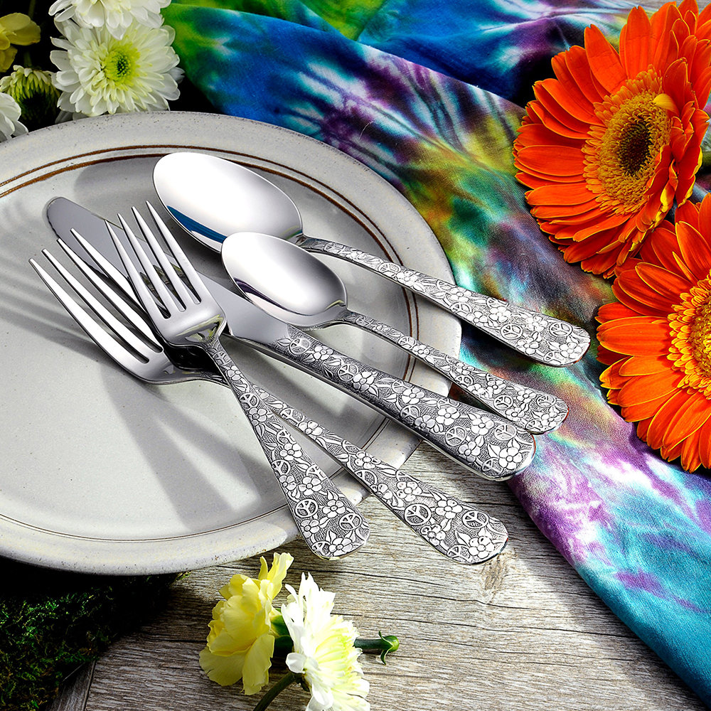 Liberty Tabletop Stainless Steel Flatware Set of 60 Wayfair