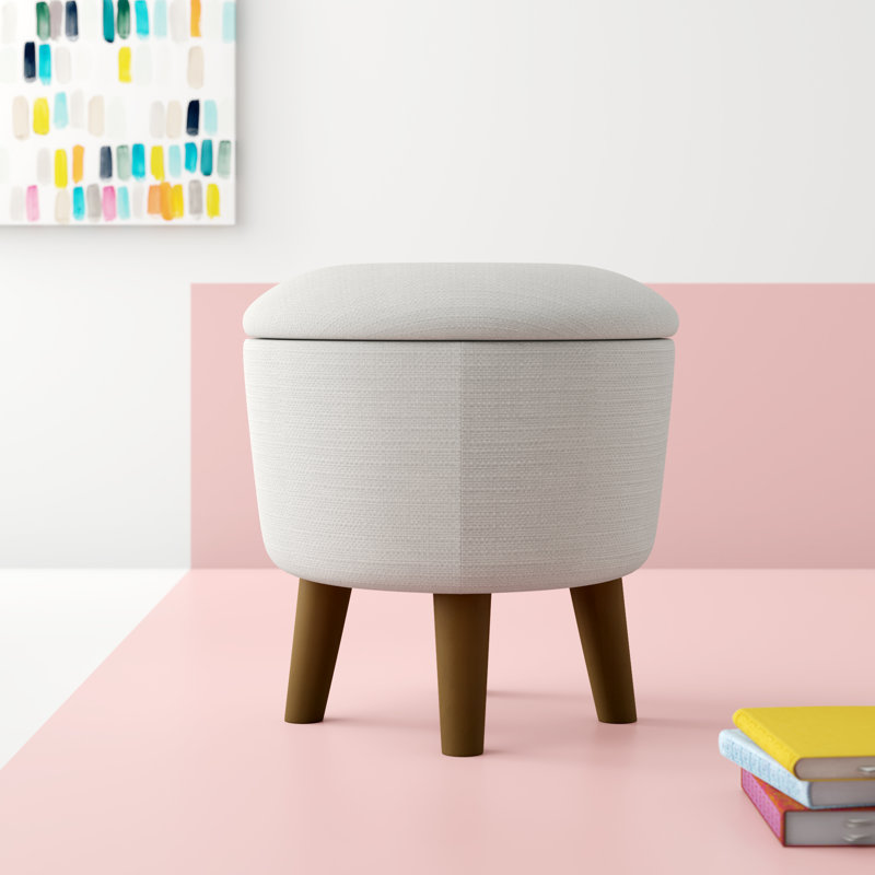 Hashtag Home Adelia Modern 18 Tufted Round Storage Ottoman Wayfair