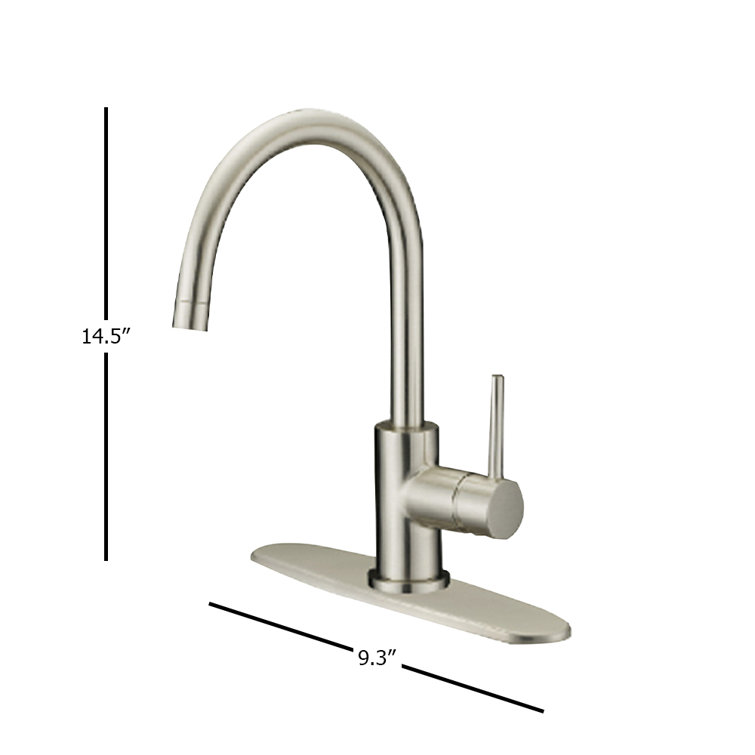 Kitchen faucet nickel finish
