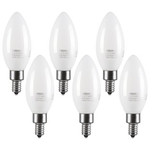 10 Pack 2200K Warm White LED Chandelier Light Bulbs E12 /E14 LED Candelabra Bulb Low Voltage 12 V Lightings Cabins Chandeliers Wall Scones Candle Lamp Light Bulbs 