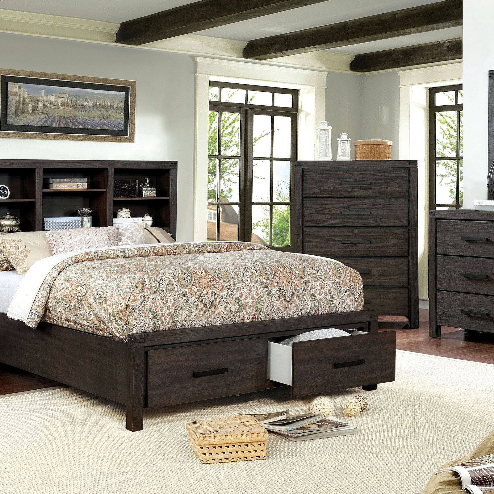 Gracie Oaks Mathias Storage Platform Bed Wayfair