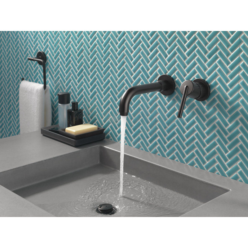 T3559lf Wl Czwl Blwl Delta Trinsic Wall Mounted Bathroom Faucet