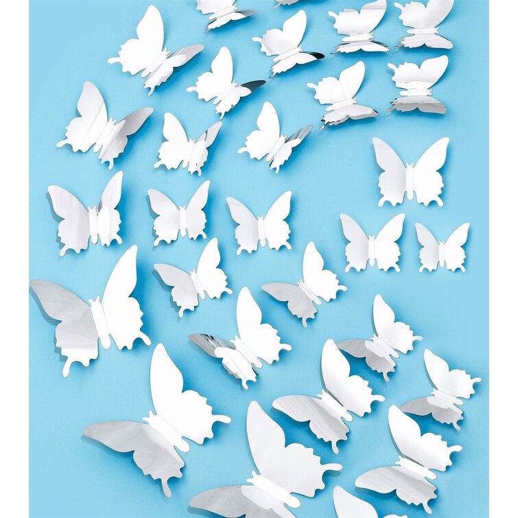 48PCS Removable 3D Butterfly Wall Sticker Decal Mural Home Room Nursery Decor US 