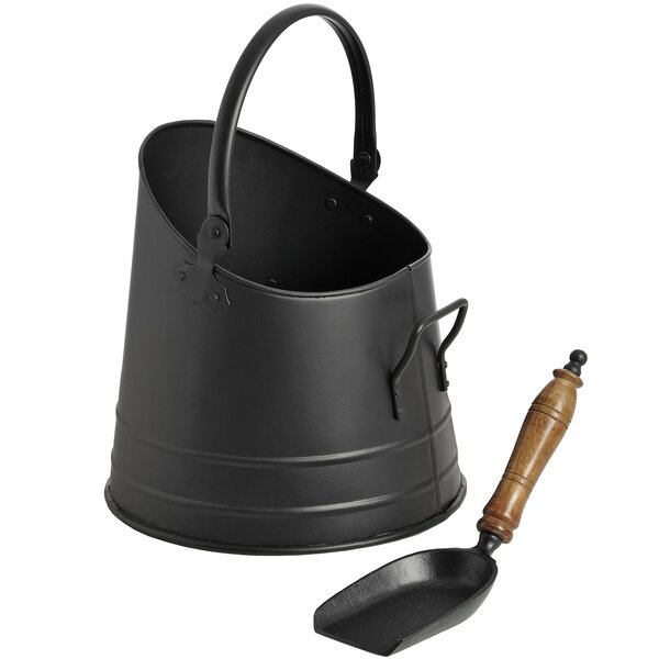 Black Country Metal Works The Nook Large Galvanised Shovel With Wooden Handle Ideal For Coal Fireplaces 