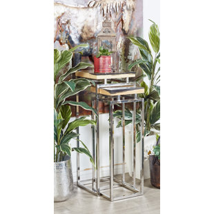 Waquoit Contemporary 2 Piece Nesting Table by Brayden Studio