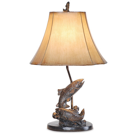 Millwood Pines Emery Fish 25 Table Lamp Reviews Wayfair