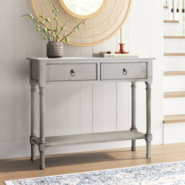 dove grey console table