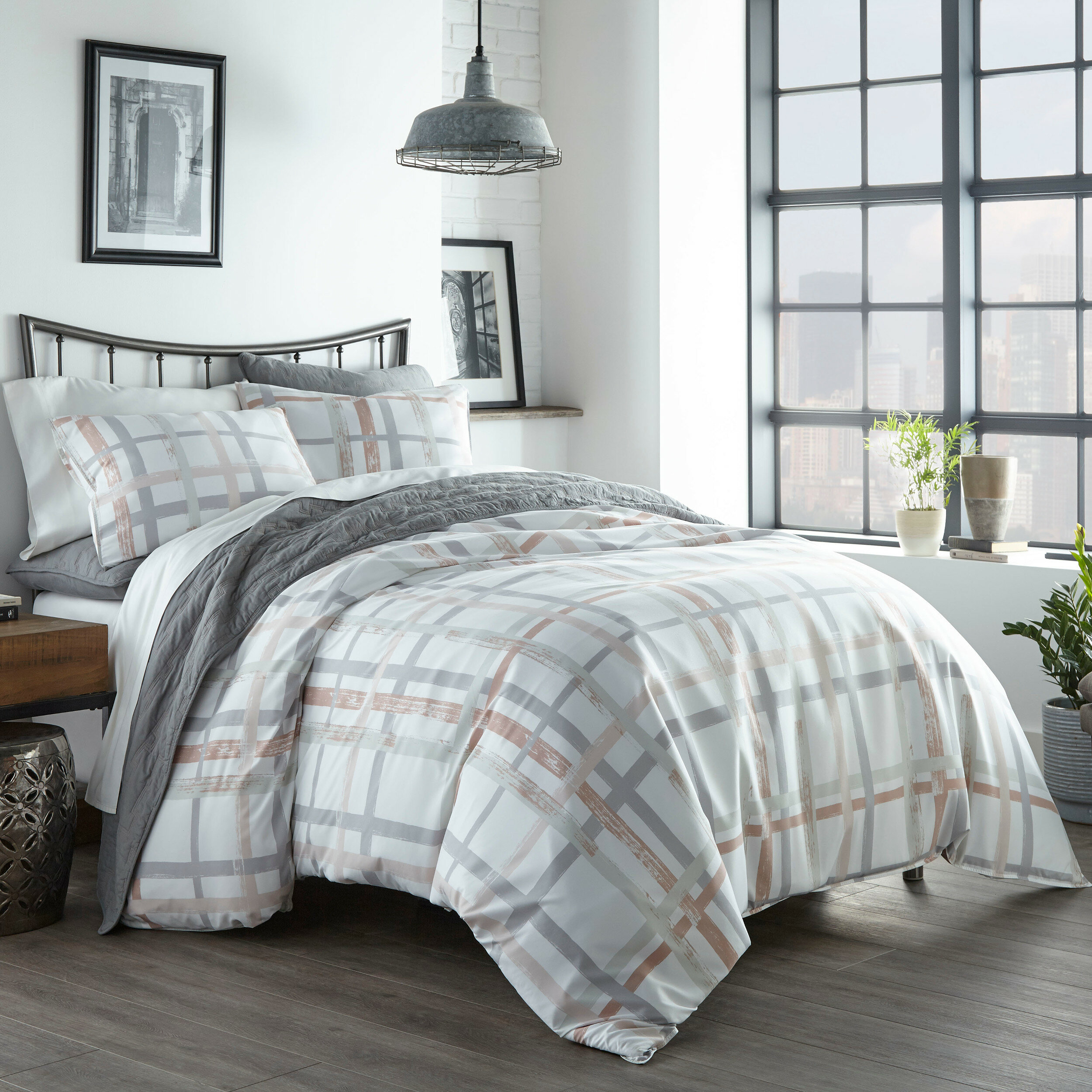 180gsm Elegance 100 Brushed Cotton Flannel Duvet Cover Set Quilt