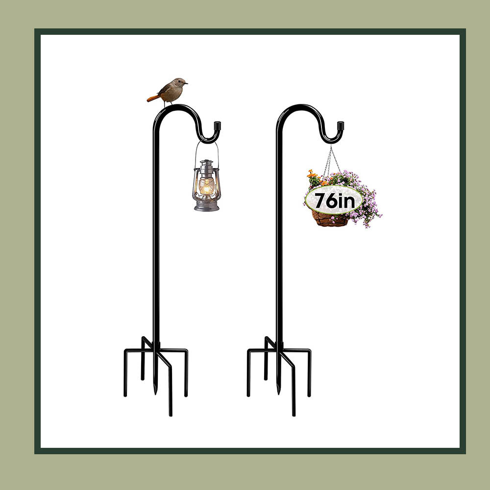 NKJUNEER Adjustable Heavy Duty Shepherd Hook with Prong Base Wayfair