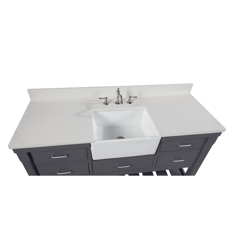 Kbc Charlotte 60 Single Bathroom Vanity Set Reviews Wayfair