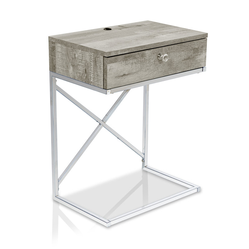Gibby Sled End Table with Storage