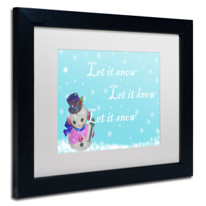 'Snowman 2' by Patty Tuggle Framed Graphic art