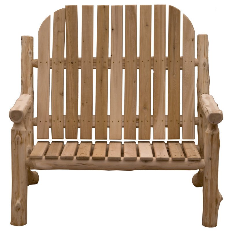 Millwood Pines Mabe Two Person Solid Wood Adirondack Chair Wayfair Solid Wood Adirondack Chair
