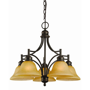 Go to store & view more images Bristol 5-Light Shaded Chandelier by Design House