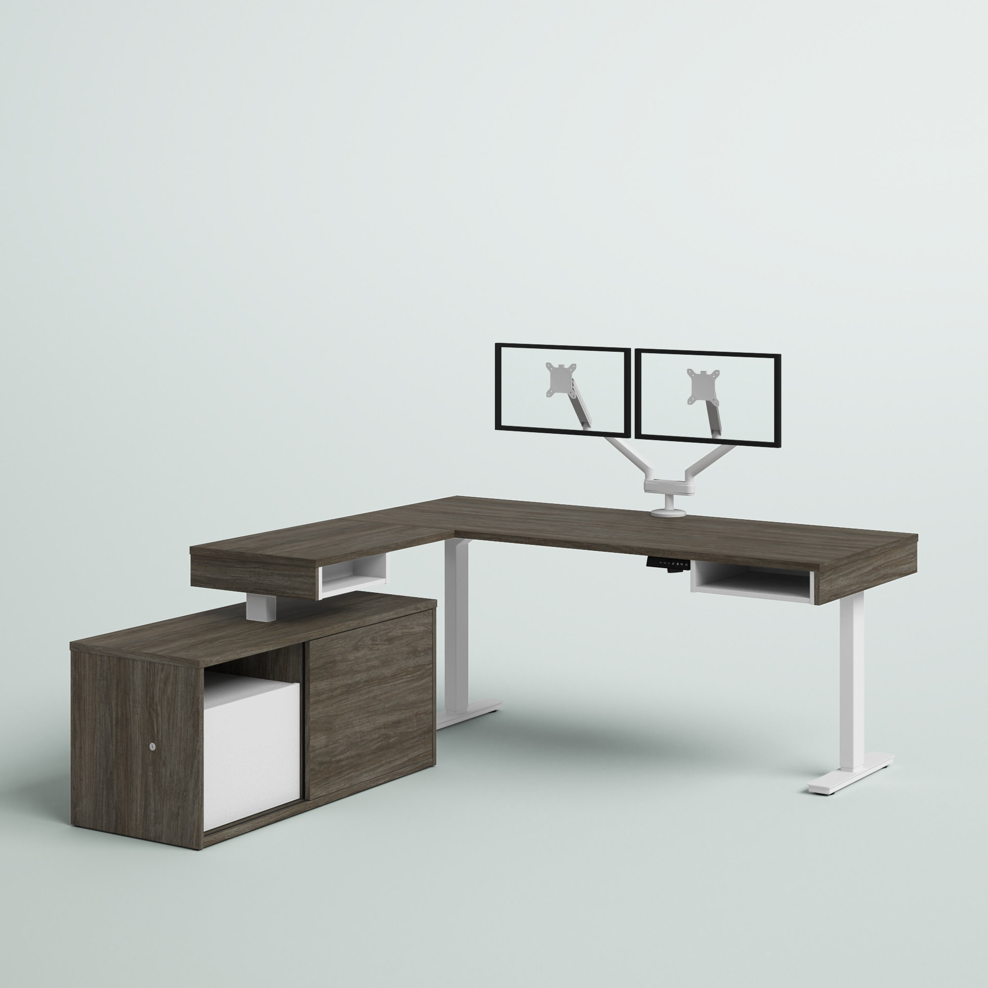 L Shaped Sit Stand Desk bet.yonsei.ac.kr