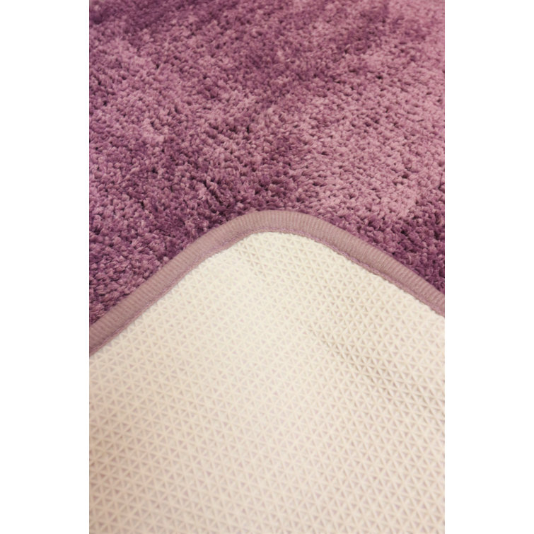 Alwyn Home Maisy Circle Polyester NonSlip Solid Bath Rug Set & Reviews