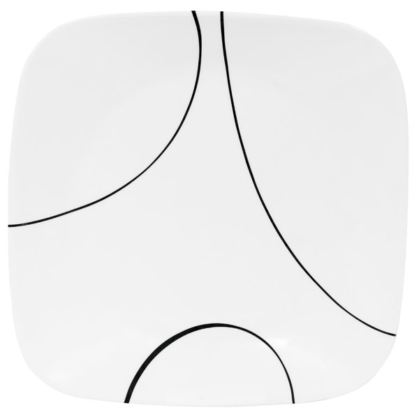 Corelle Simple Lines 8 75 Square Salad Or Dessert Plate Reviews
