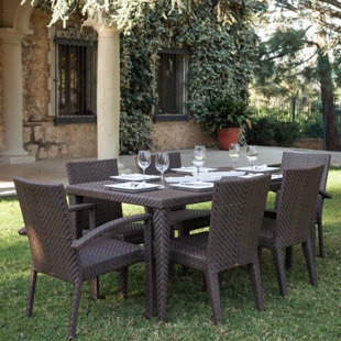 Go to store & view more images Soho 7 Piece Dining Set by Hospitality Rattan