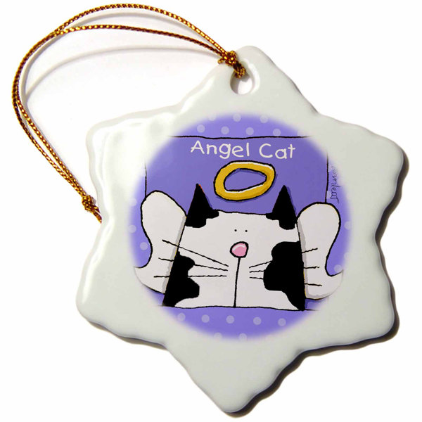 The Holiday Aisle Angel Cat Cute Cartoon Pet Loss Memorial Holiday