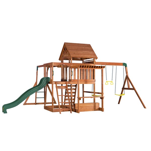 backyard discovery monticello cedar swing set