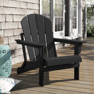 folding adirondack chair black