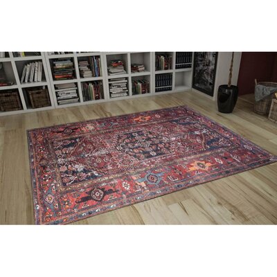 Artloop AL 132 Non-Slip Cotton Bungalow Rose Rug Size: Rectangle 4' x 5'11