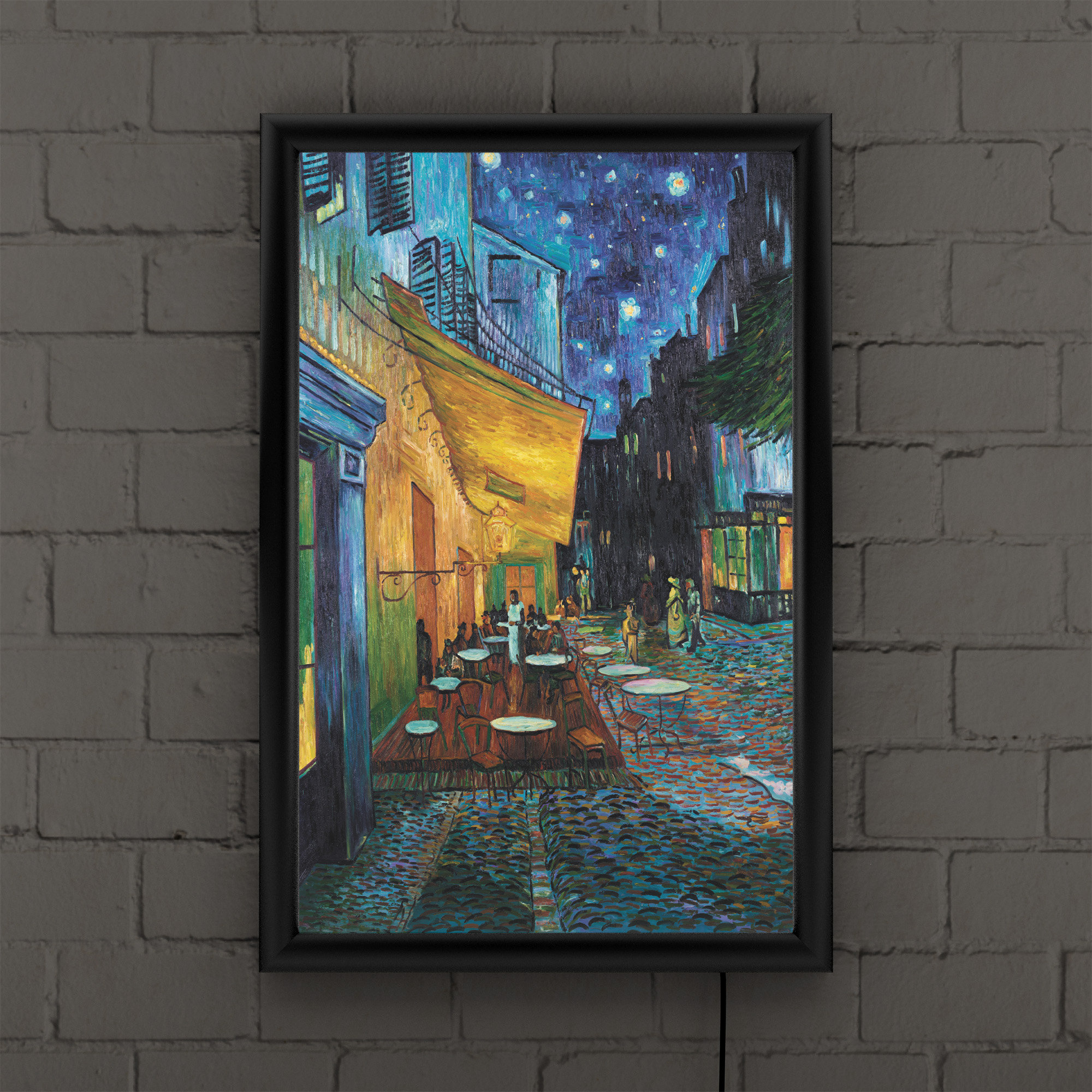 Vault W Artwork Cafe Terrace by Vincent Van Gogh Picture Frame