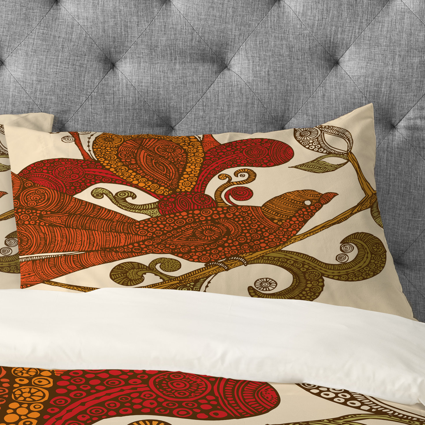 East Urban Home The Orange Bird Pillowcase Wayfair