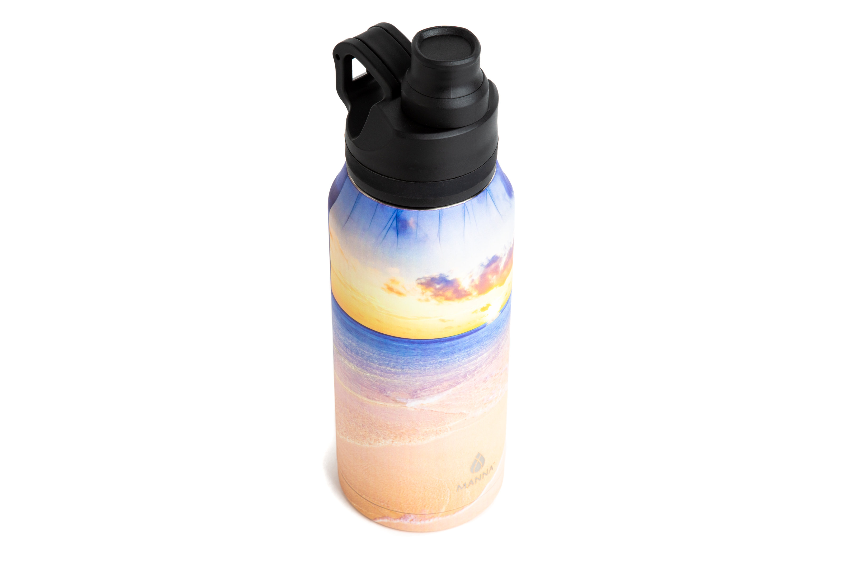 Manna Sunlight Wave 32 Oz Stainless Steel Water Bottle With Straw 32 Oz Stainless Steel Water Bottle