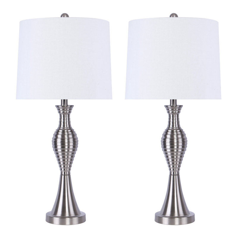 table lamps brushed nickel finish