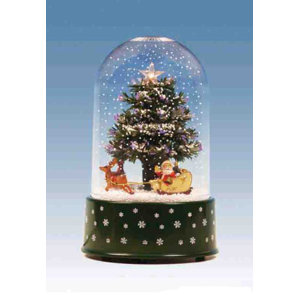 Musical Christmas Tree Snow Globe
