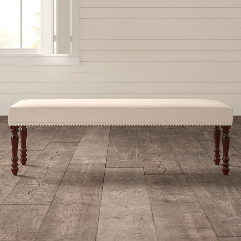 Madill Cottage Style Upholstered Bench Reviews Birch Lane