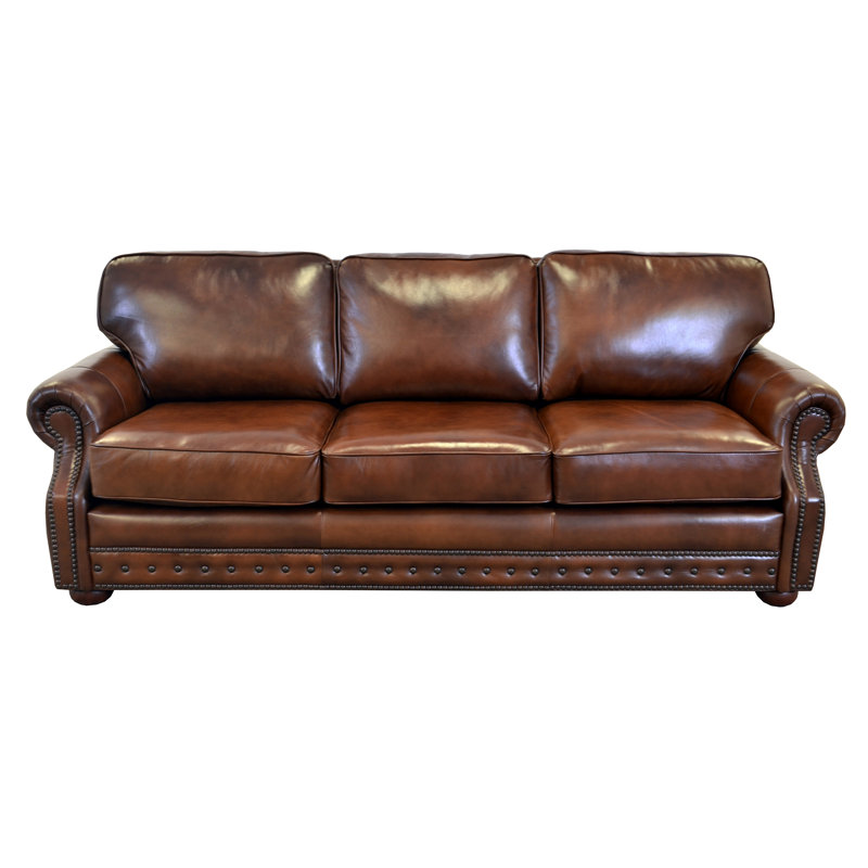 Westland And Birch Middleton Leather Sofa Wayfair