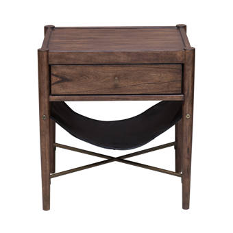 Union Rustic Mervela Modern Retro Style End Table With Storage Reviews Wayfair Ca