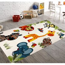 Animalworld Mandala Fire & Ice Yang Soft Shaggy Area Rugs for Bedroom Fluffy Living Room Rugs Nursery Girls Carpets Kids Home Decor Rugs 