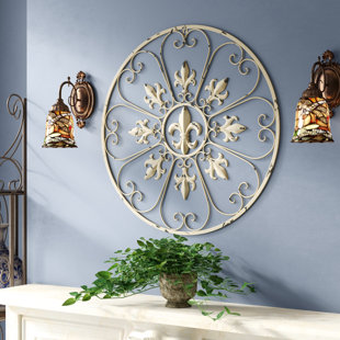 Fleur De Lis Metal Wall Art Wayfair Fleur De Lis Circular Metal Wall Décor