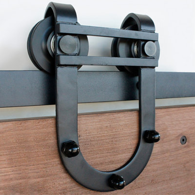 Waggoner Standard Single Barn Door Hardware Kit Barndoorz Track Length 79 in
