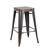 Peeples Solid Wood Bar Stool (Set of 4) by Williston Forge