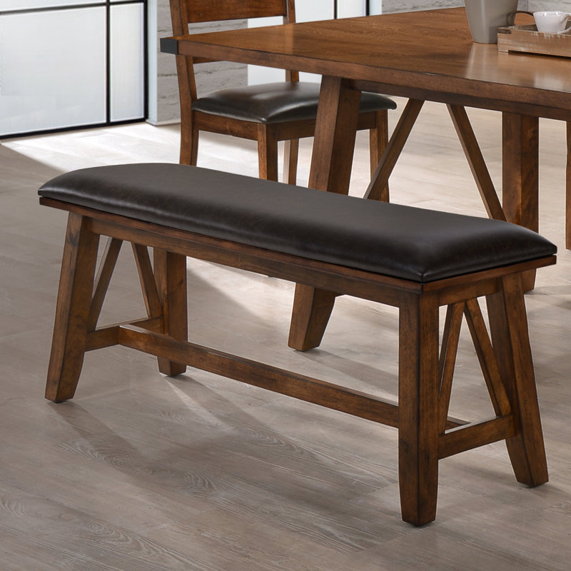 Loon Peak Moree Faux Leather Dining Bench Wayfair Moree Faux Leather Dining Bench