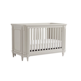 grey rustic crib